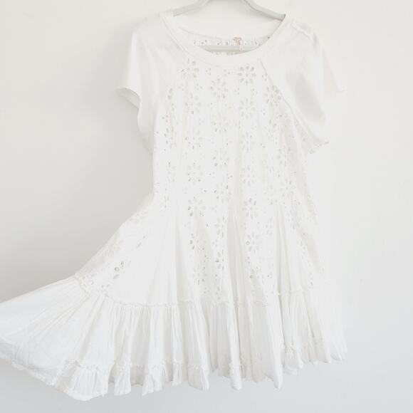 Free People White Eyelet Dress - Picture 6 of 11